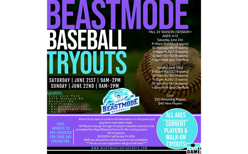 2025-2026 Tryouts- Register Today!